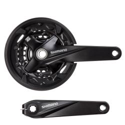 Система Shimano MT200, 175мм, ин.вал, 40/30/22T, черн. - фото