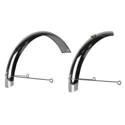Крылья, переднее и заднее, для колес 20", хром - фото