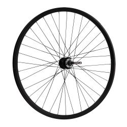 Колесо 29" переднее(без резины), двойной алюм.обод 36 отв, втулка KT-MD7F алюм.6 болтов под диск.тор - фото