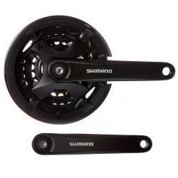 Система Shimano MT100, 170мм, ин.вал, 40/30/22T с каретк., черн. - фото