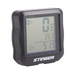 Велокомпьютер 23 функции. Беспроводной, подсветка, черный. - фото