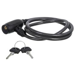 Замок STG, трос спиральный, с ключом диам.8х100см - фото