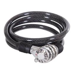 Замок, трос спиральный, кодовый диам.6х100см - фото