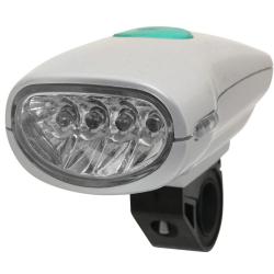 Фонарь велосипедный STG, передний , 4 светодиода, 2 функции - фото