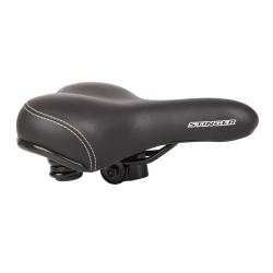 Седло чёрно-белое с логотипом"STINGER" - фото