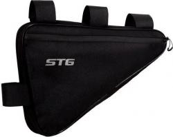 Велосумка под раму STG влагозащищенная, 40х26х5 см, 3.7 л, черный, модель 555-553 - фото