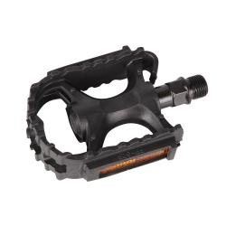 Педали FP-628, ось 9/16", пластик, черные - фото