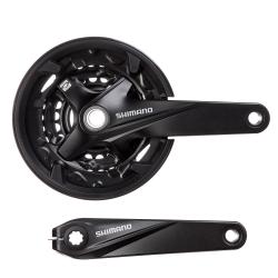 Система Shimano MT200, 170мм, ин.вал, 40/30/22T, черн. - фото