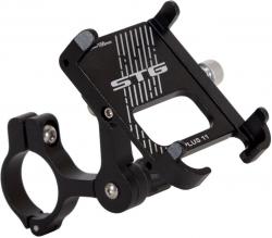 Держатель телефона STG B-731, алюминий, черный - фото