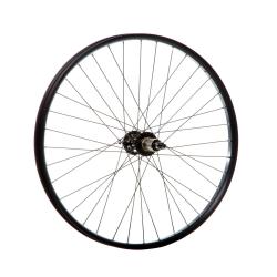 Колесо 26" заднее (без резины), двойной пист.обод 36отв., втулка алюм KT-KT-SN3R. 6 болтов под диск. - фото