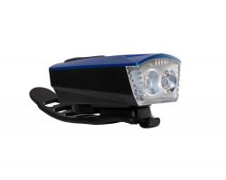 Фонарь передний STG FL1593 с элетросигналом 120 ДБ 300lm 1800 mAH синий - фото