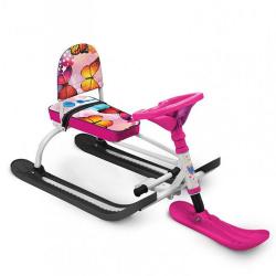 Снегокат TWINY 1 TW1+/Б, с бабочками - фото