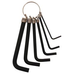 Ключи шестигранные STG  YC-268L-1, набор на связке 2/3/4/5/6/7 (6 частей) - фото