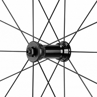 Комплект колёс шоссейный Campagnolo Khamsin, клинчер, черный - фото