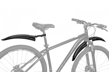 Комплект крыльев Bike Parts GT-SFL, 24" (Комплект крыльев Bike Parts GT-SFL, 24-26", черный)