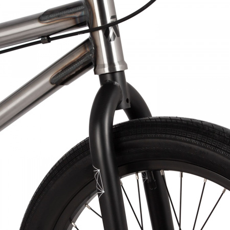 Велосипед Novatrack BMX Zodiac 20 (2025) (Велосипед NOVATRACK 20" BMX ZODIAC серебристый, сталь , рама 20", U-BRAKE)