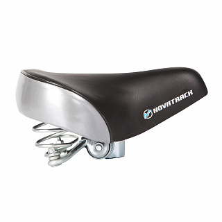 Седло HBAZ-0615-A Novatrack комфортное, черно-серое - фото