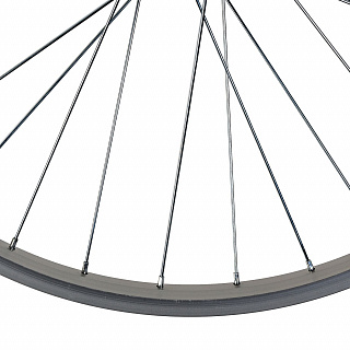 Колесо 26" переднее 32 спицы одинарный обод втулка SF A03F - фото