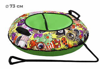 Тюбинг-ватрушка Тяни-Толкай 73см ОКСФОРД FANCY (С камерой), ТТ.002VR6 - фото