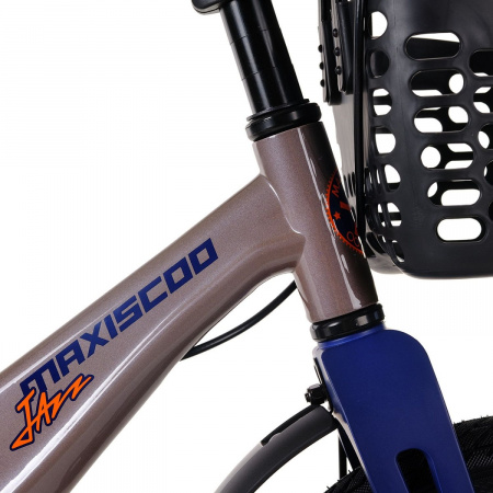 Велосипед Maxiscoo Jazz Pro 18" (2024) (Велосипед Maxiscoo JAZZ Pro 18" (2024), Серый Жемчуг, MSC-J1835P)