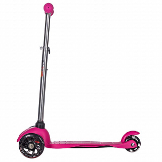 Самокат детский Novatrack Disco-kids Basic (2025) со светящимися колёсами - фото