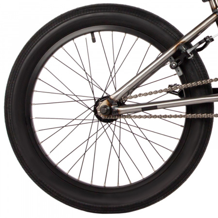 Велосипед Novatrack BMX Zodiac 20 (2025) (Велосипед NOVATRACK 20" BMX ZODIAC серебристый, сталь , рама 20", U-BRAKE)