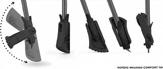 Наконечники для лыжероллеров KV+ Tip vid Comfort, 1 пара - фото