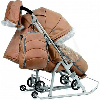 Коляска комбинированная НИКА Детям 7-5SK, бежевый, НД7-5SK/БЖ - фото