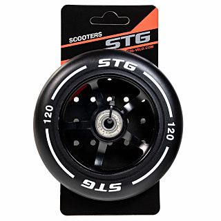Колесо PU 120mm для трюковых самокатов с алюминиевым ободом - фото