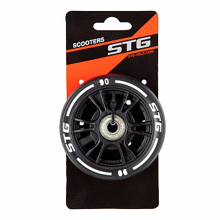 Колесо для самоката, 90х24 мм, PU, ABEC-7, черный - фото