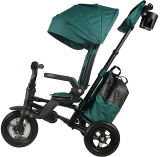 Велосипед трехколесный QPlay Nova Plus, с ручкой управления - фото