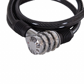 Замок, трос спиральный, кодовый диам.6х100см - фото