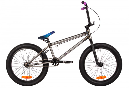 Велосипед Novatrack BMX Zodiac 20 (2025) (Велосипед NOVATRACK 20" BMX ZODIAC серебристый, сталь , рама 20", U-BRAKE)