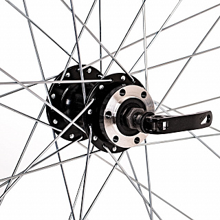 Колесо 26" переднее 32 спицы двойной обод - фото