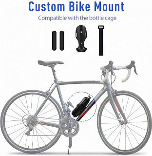 Портативный электрический насос Cycplus A2, 5 Вольт, 6,4 Втч, 150PSI, черный - фото