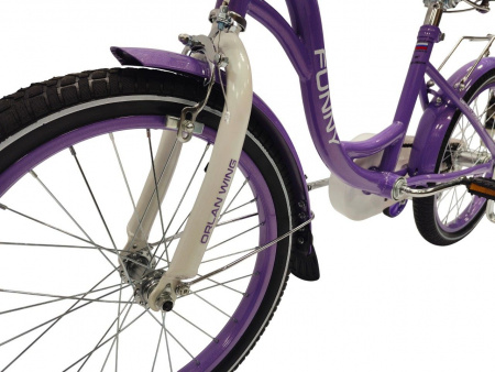 Велосипед Falcon Bike Funny 20 (2025) (Велосипед FALCON BIKE 20" FUNNY фиолетовый хамелеон, сталь, 20-ST-FUNNY-VT)