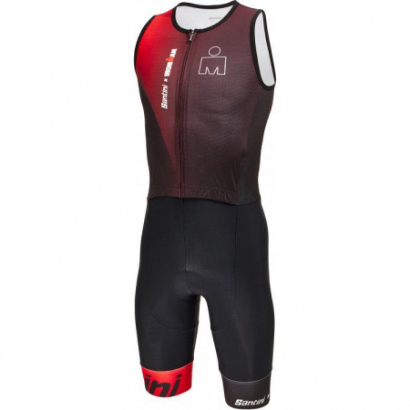 Трисьют без рукавов Santini Ikaika - Ironman NS Trisuit (Трисьют без рукавов Santini Ikaika - Ironman NS Trisuit / Красный-Черный,XS,2I770IMGIKA.RS.XS)