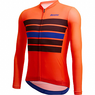 Веломайка с длинным рукавом Santini Sleek Bengal LS Cycling Jersey - фото