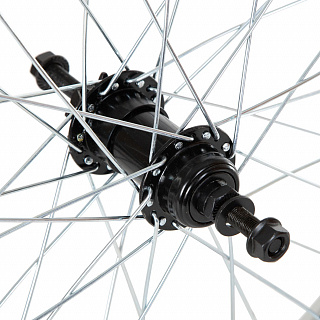 Колесо 20" заднее 48 спиц двойной обод для BMX втулка SF-A45R - фото