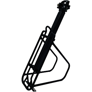 Багажник Ostand CD-28QR, c подседельными с дугами, алюминий, до 10кг, для штыря, черный, 6-128 - фото