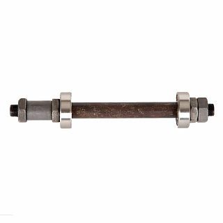 Ось с пром.подшипниками для втулок Bike Parts SF-A22R 32H; O.L.D. 135мм; AXLE S45C 3/8"; под экс-к - фото