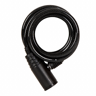 Замок-трос стальной, диам.8х150сm, с ключом - фото