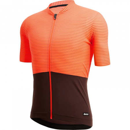 Веломайка Santini Colore Riga SS Cycling Jersey (Веломайка Santini Colore Riga SS Cycling Jersey / Оранжевый,4XL,3S94075RCOLORRIGA.AR.4XL)
