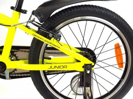Велосипед Falcon Bike Junior 18 (2025) (Велосипед FALCON BIKE 18" JUNIOR желтый, сталь, 18-ST-JUNIOR-YW)