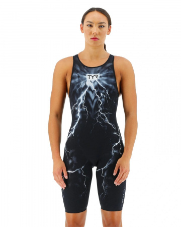 Гидрокостюм с открытой спиной  TYR VENZO Phantom Open Back Swimsuit (Гидрокостюм с открытой спиной  TYR VENZO Phantom Open Back Swimsuit 001 Черный, 29,VPOOB6A)
